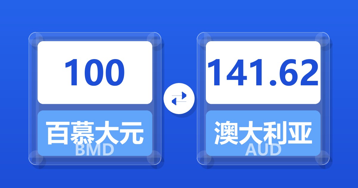 100百慕大元兑澳大利亚元