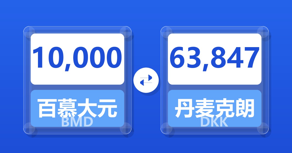 10,000百慕大元兑丹麦克朗