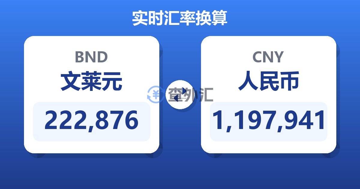 222,876文莱元兑人民币