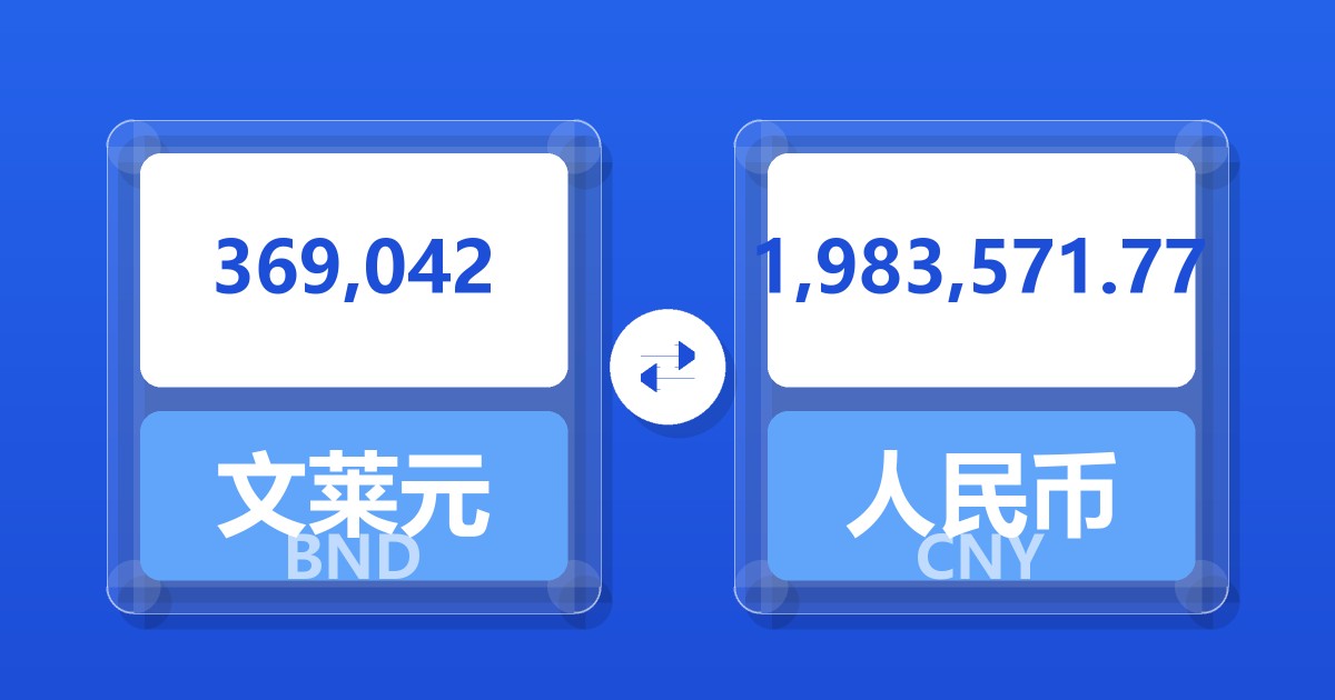 369,042文莱元兑人民币