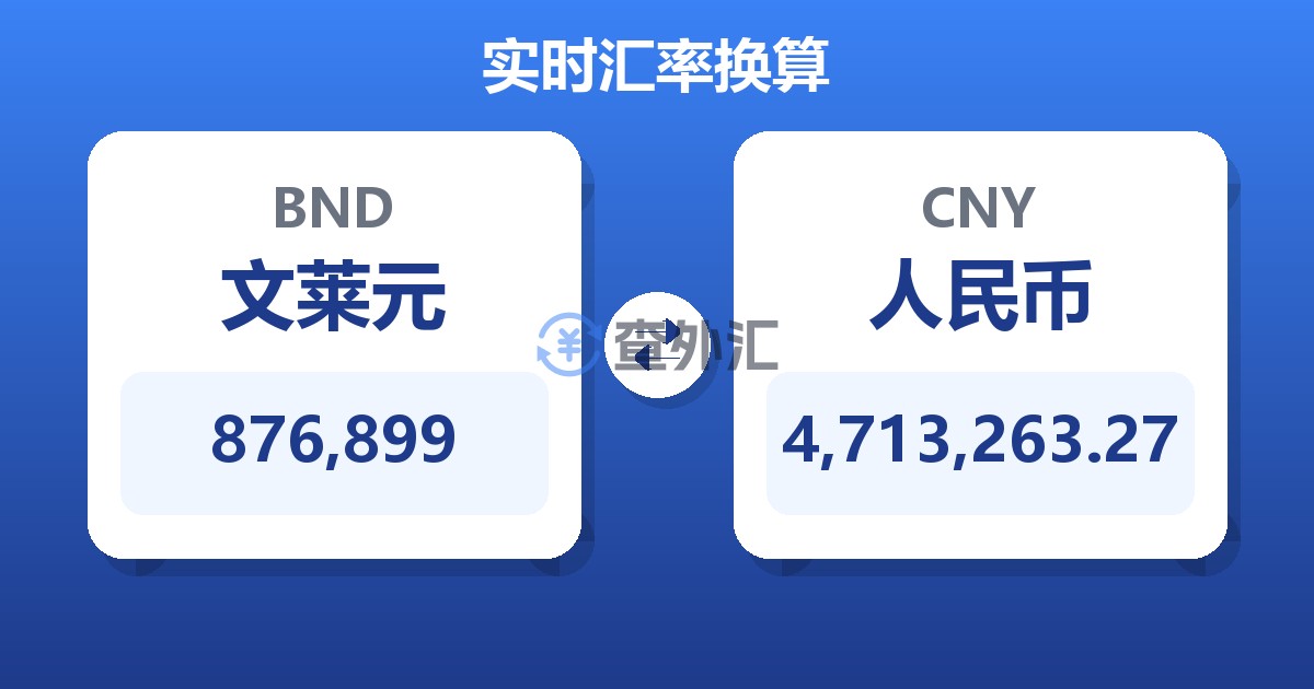 876,899文莱元兑人民币