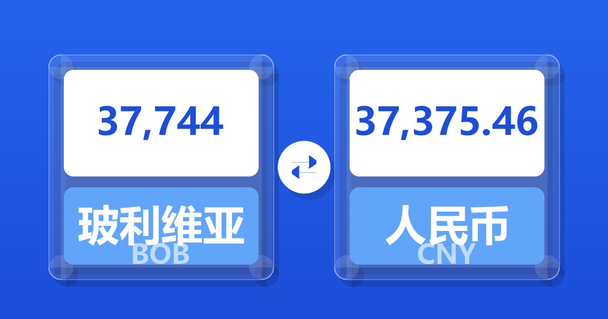 37,744玻利维亚诺兑人民币