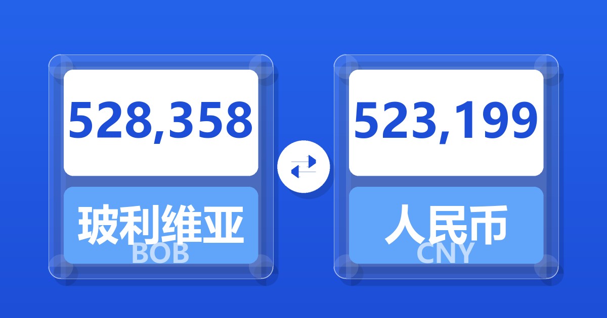 528,358玻利维亚诺兑人民币