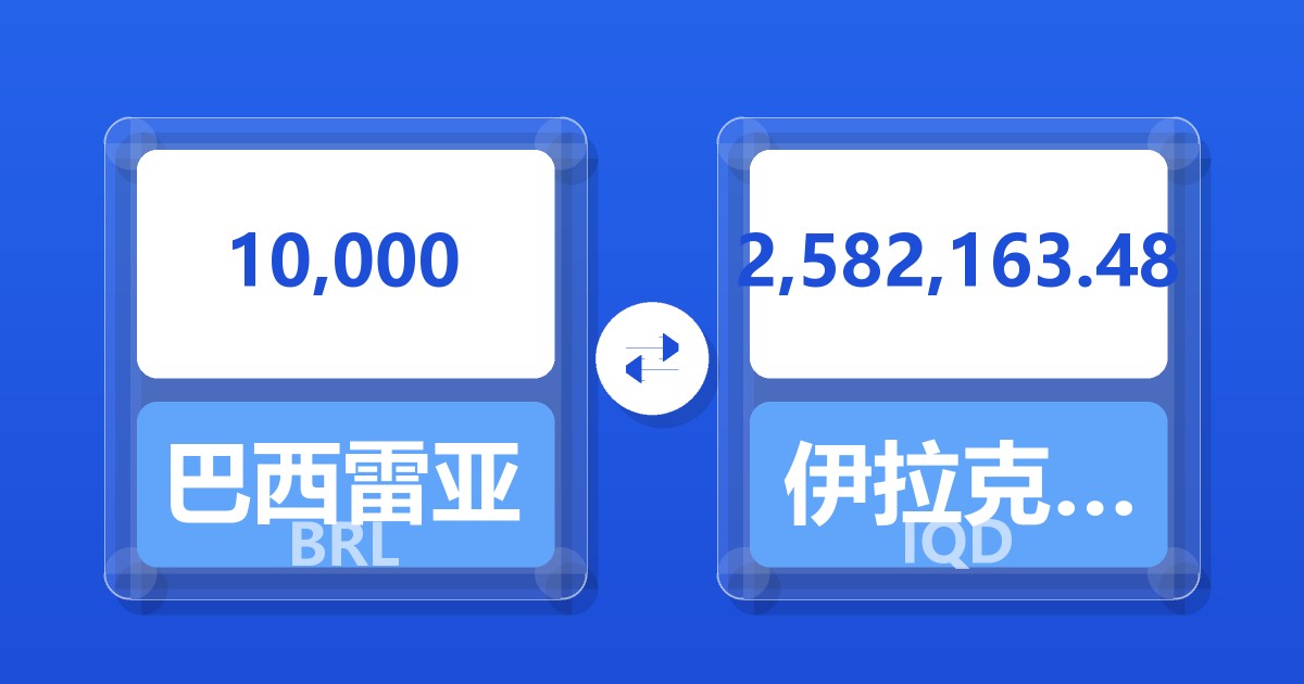 10,000巴西雷亚尔兑伊拉克第纳尔
