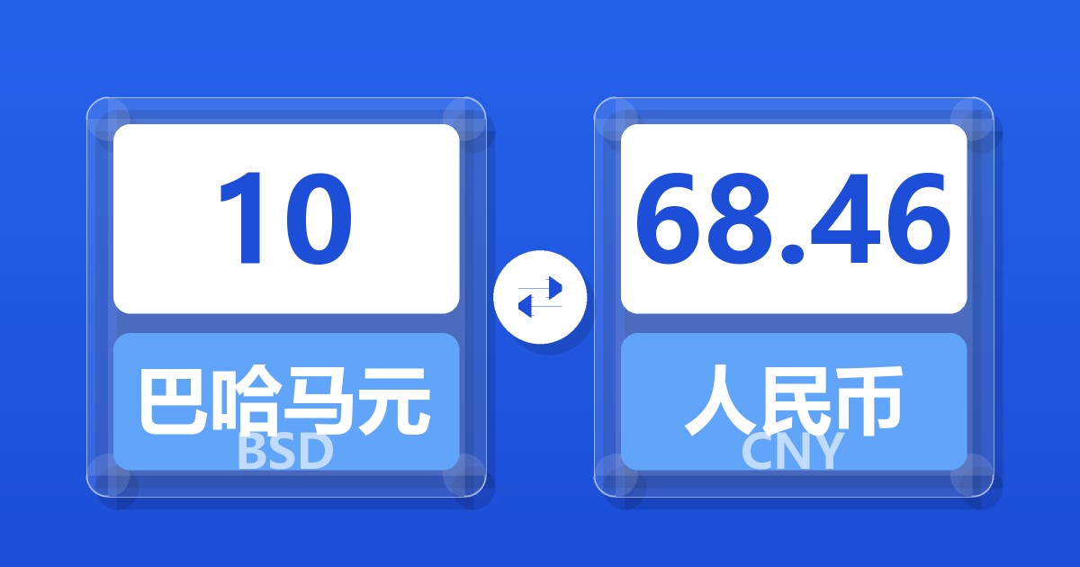 10巴哈马元兑人民币