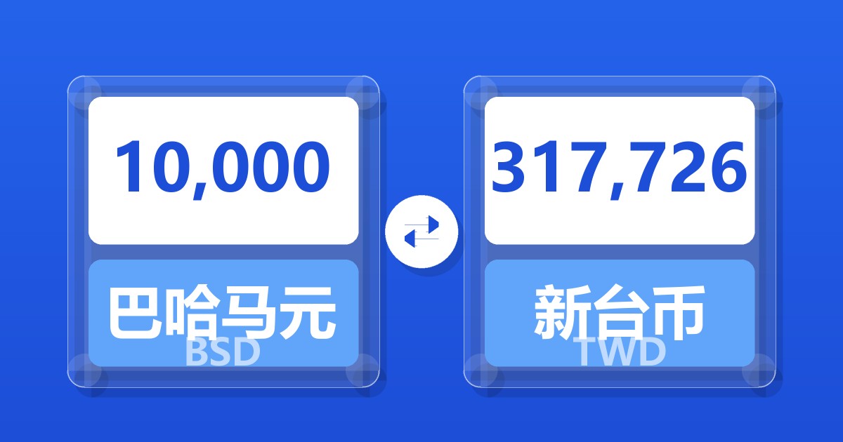 10,000巴哈马元兑新台币