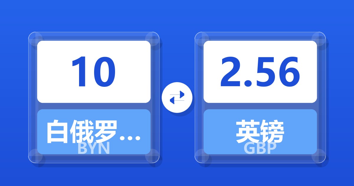 10白俄罗斯卢布兑英镑