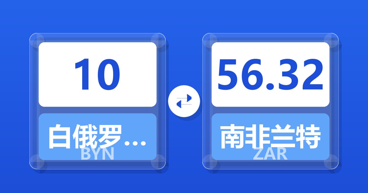 10白俄罗斯卢布兑南非兰特