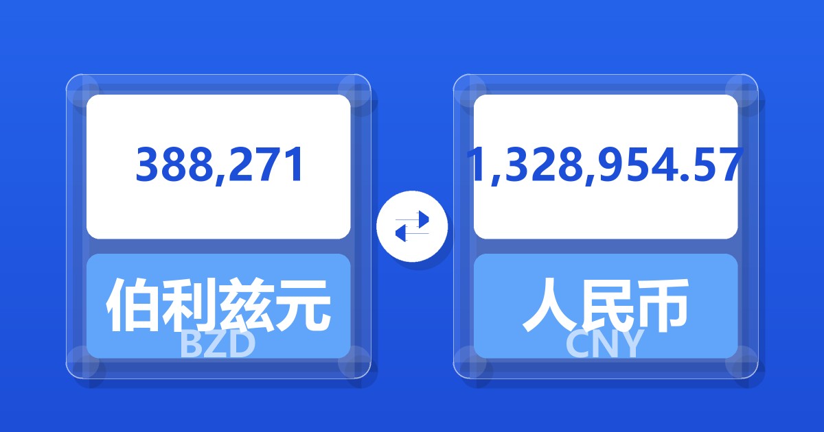 388,271伯利兹元兑人民币