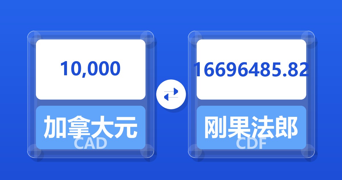 10,000加拿大元兑刚果法郎