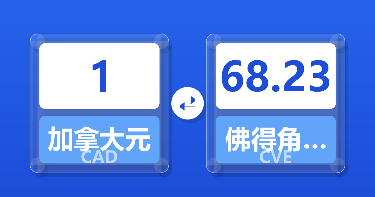 1加拿大元兑佛得角埃斯库多