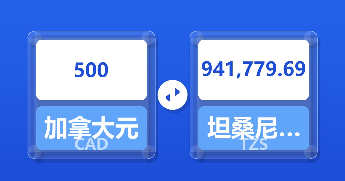 500加拿大元兑坦桑尼亚先令