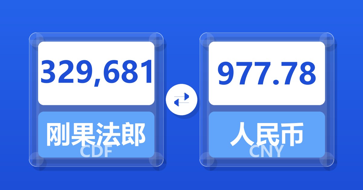 329,681刚果法郎兑人民币