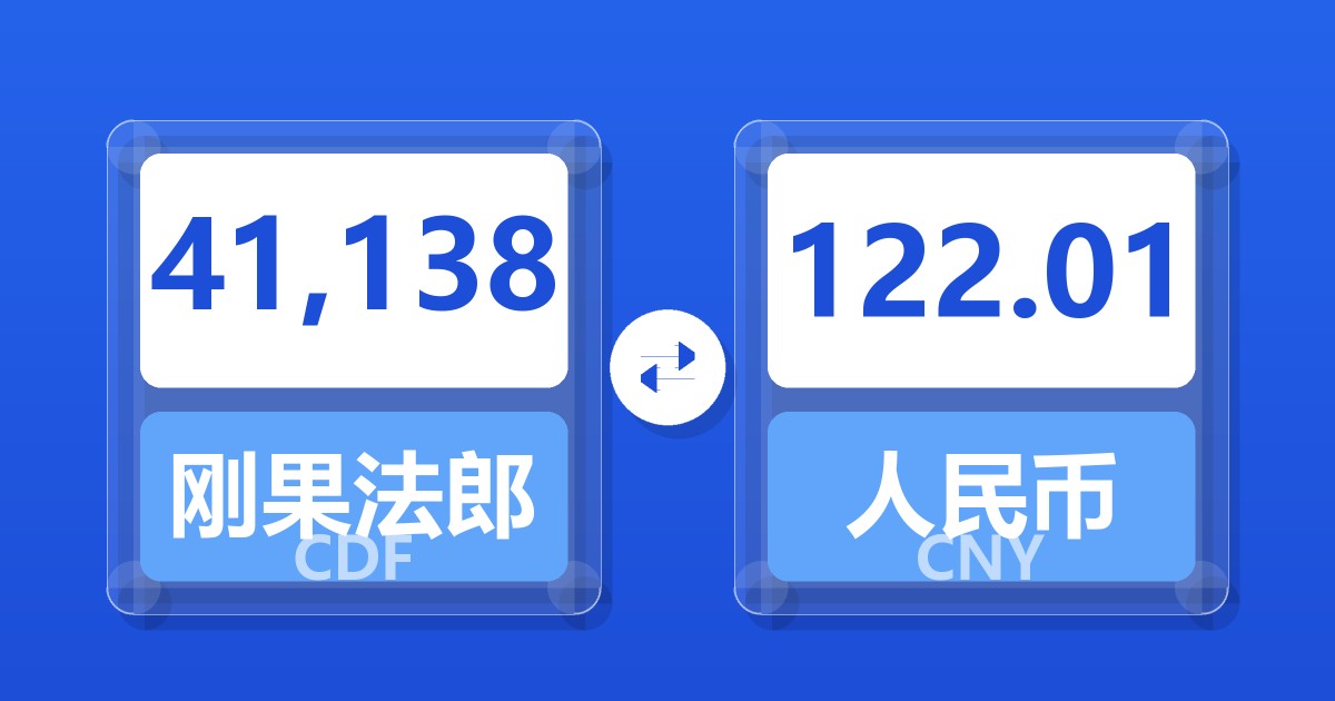 41,138刚果法郎兑人民币