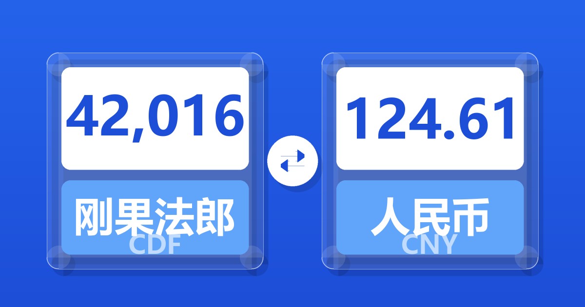 42,016刚果法郎兑人民币