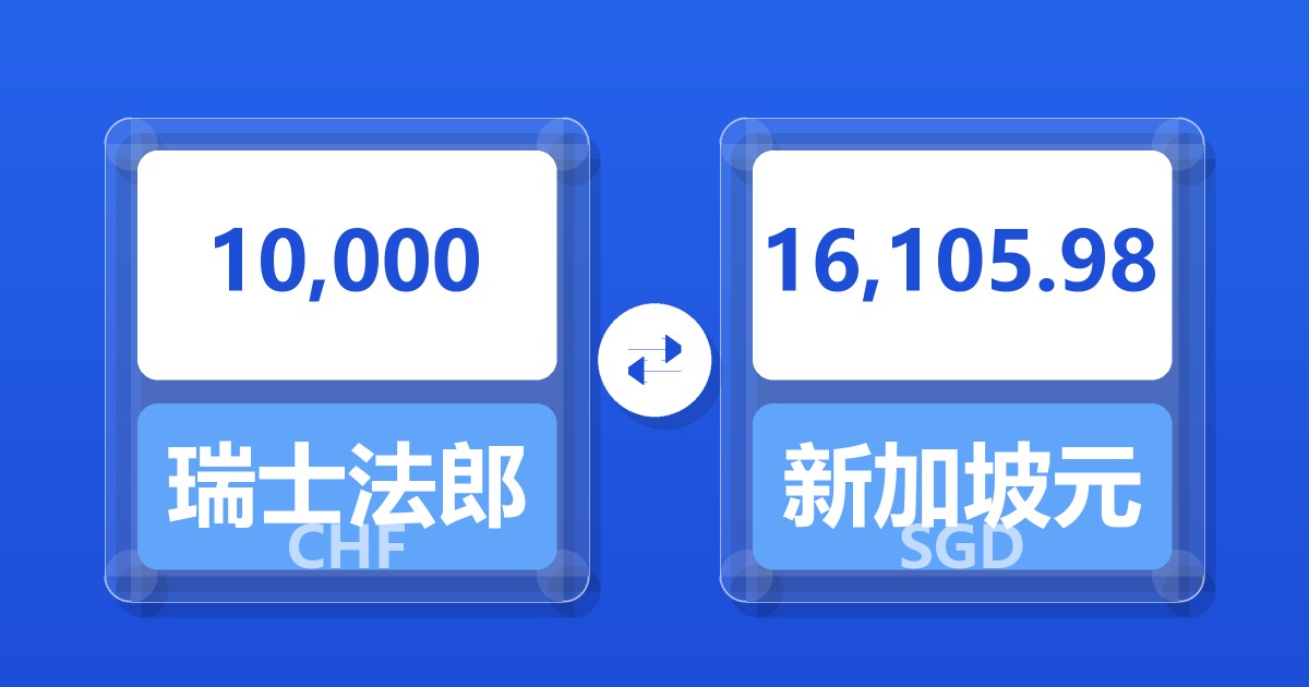 10,000瑞士法郎兑新加坡元