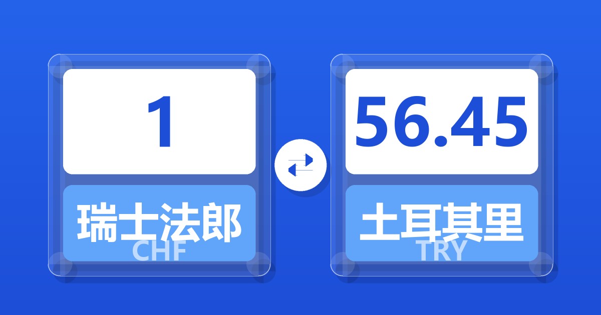 1瑞士法郎兑土耳其里拉