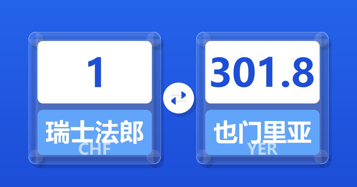 1瑞士法郎兑也门里亚尔