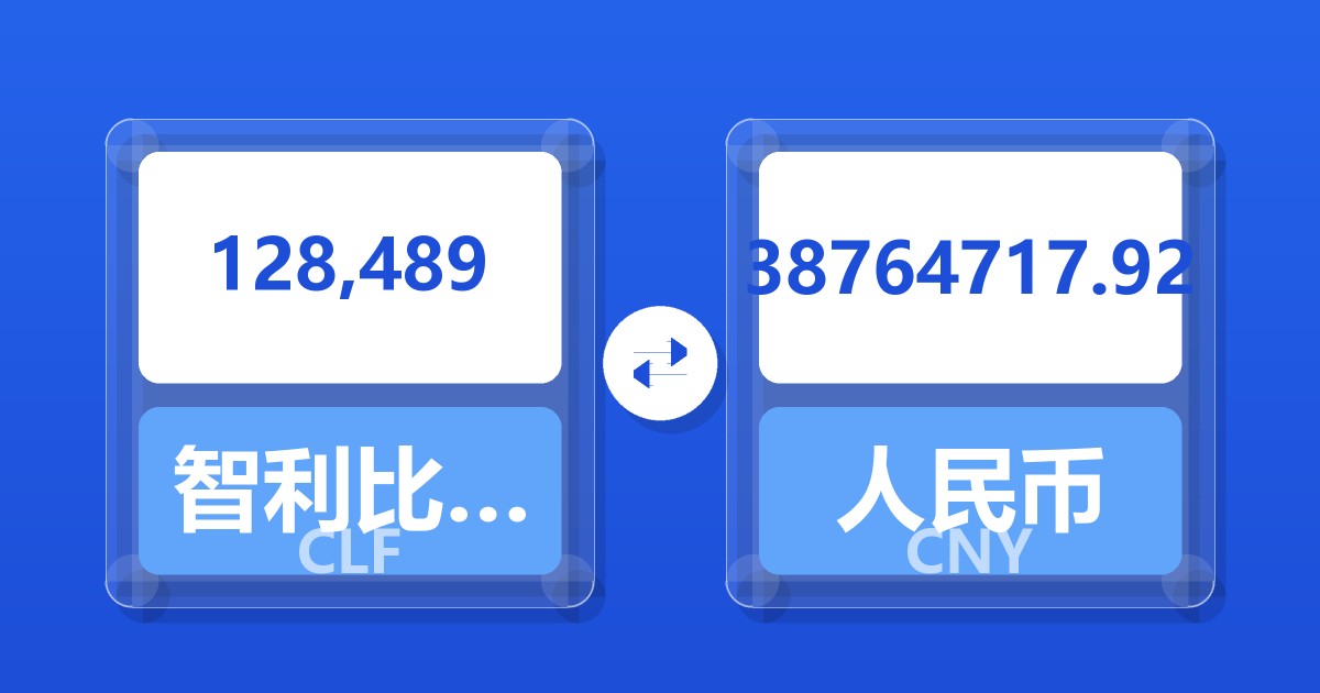 128,489智利比索（UF）兑人民币