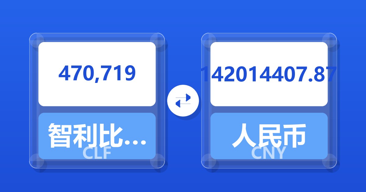 470,719智利比索（UF）兑人民币