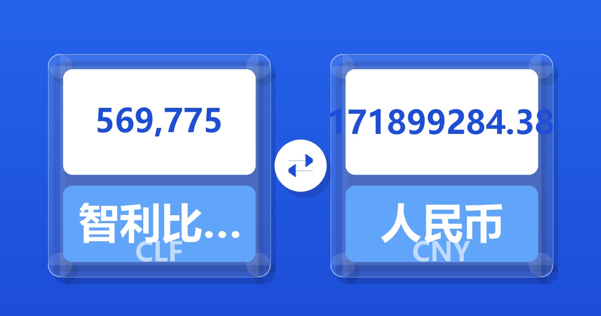 569,775智利比索（UF）兑人民币