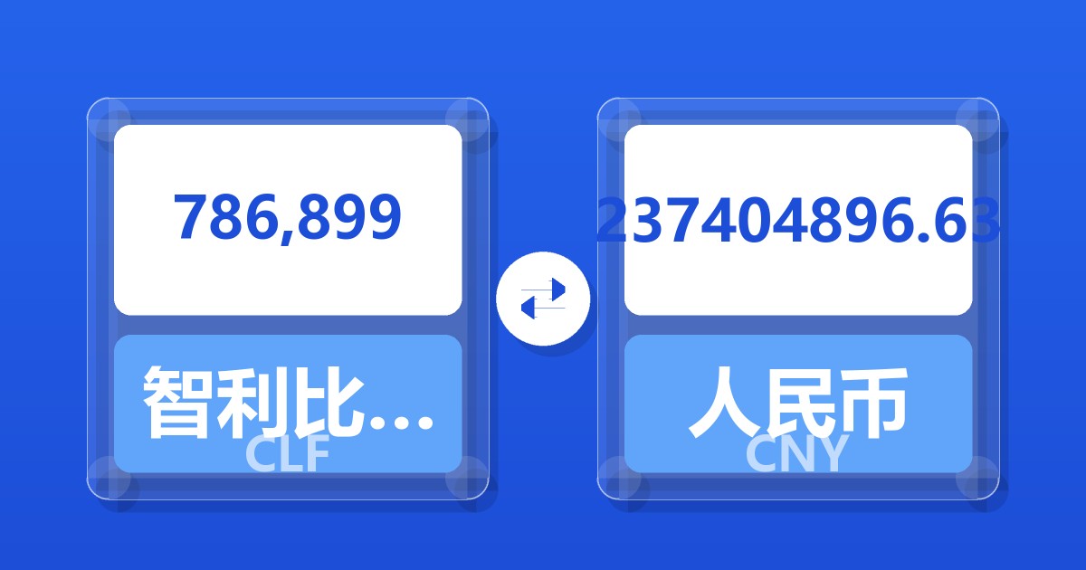 786,899智利比索（UF）兑人民币