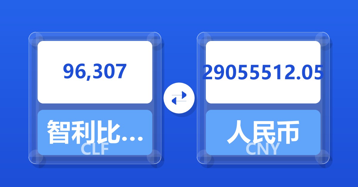96,307智利比索（UF）兑人民币