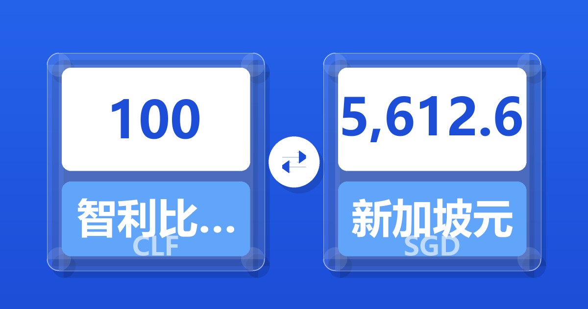 100智利比索（UF）兑新加坡元