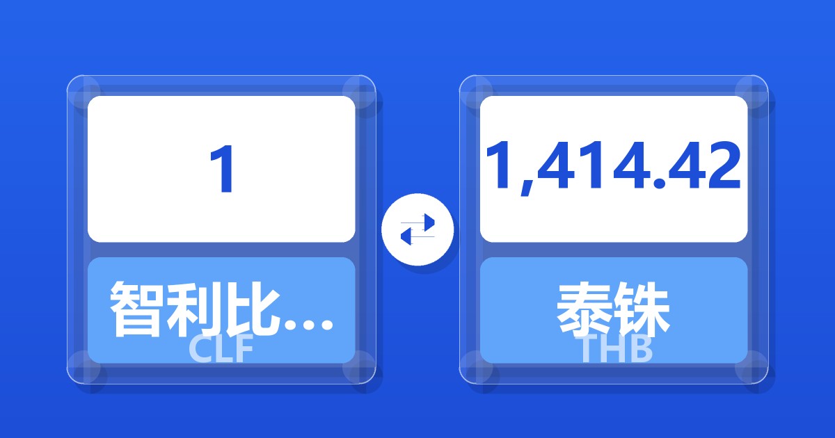 1智利比索（UF）兑泰铢