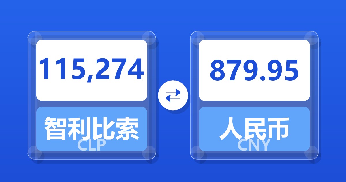 115,274智利比索兑人民币