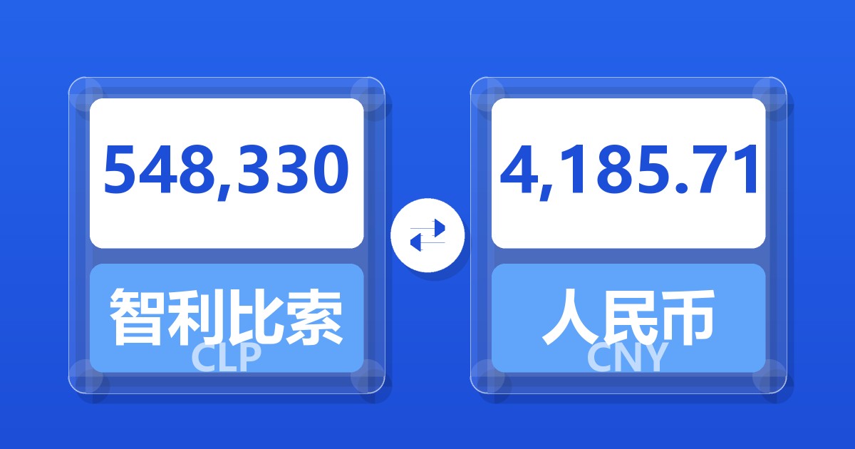 548,330智利比索兑人民币