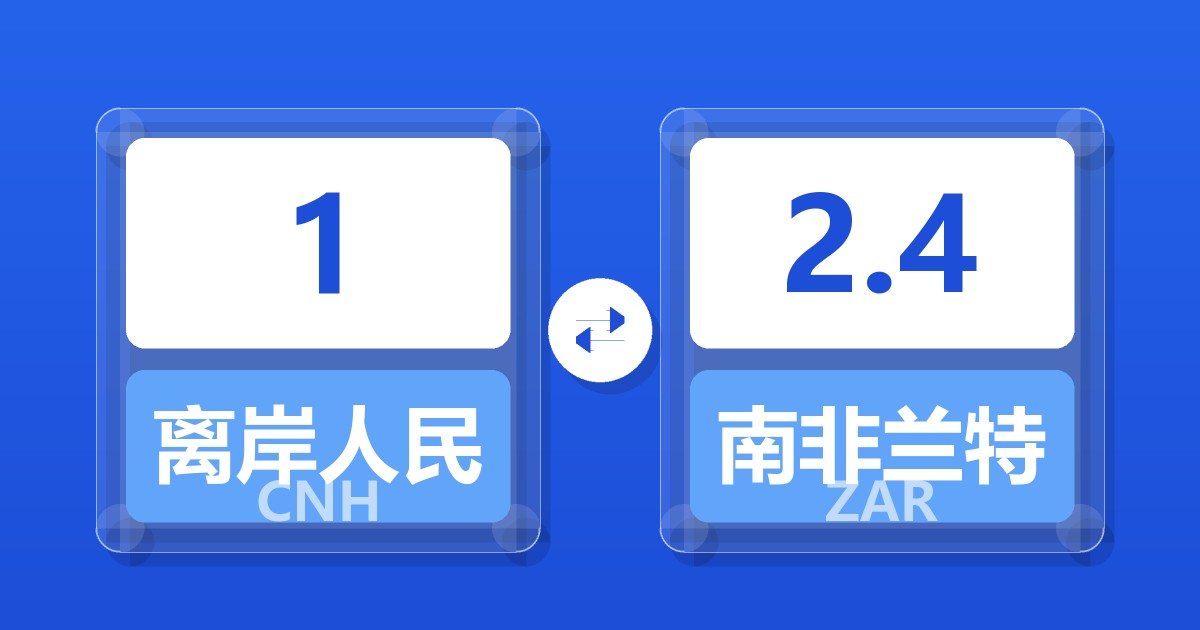 1离岸人民币兑南非兰特