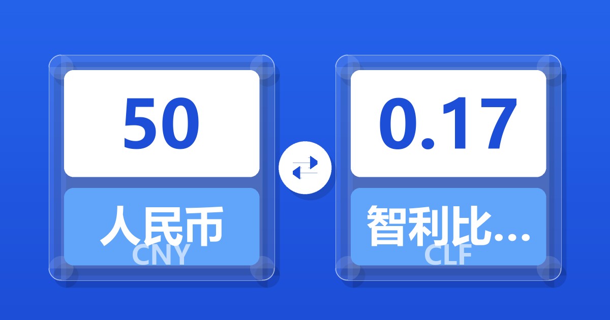 50人民币兑智利比索（UF）