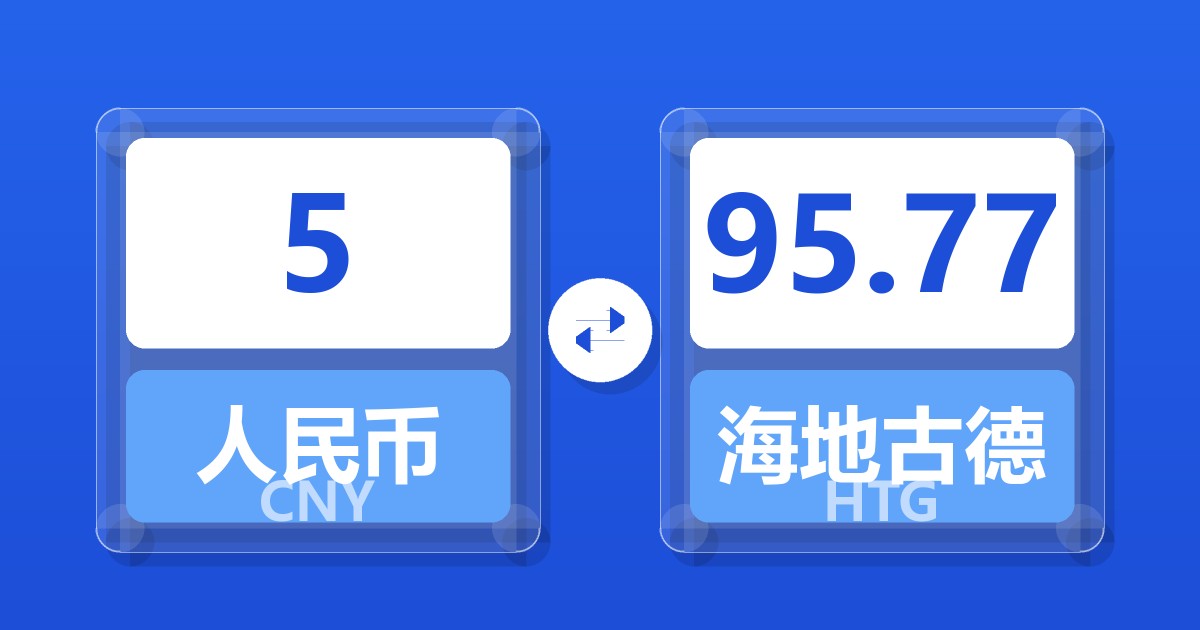 5人民币兑海地古德