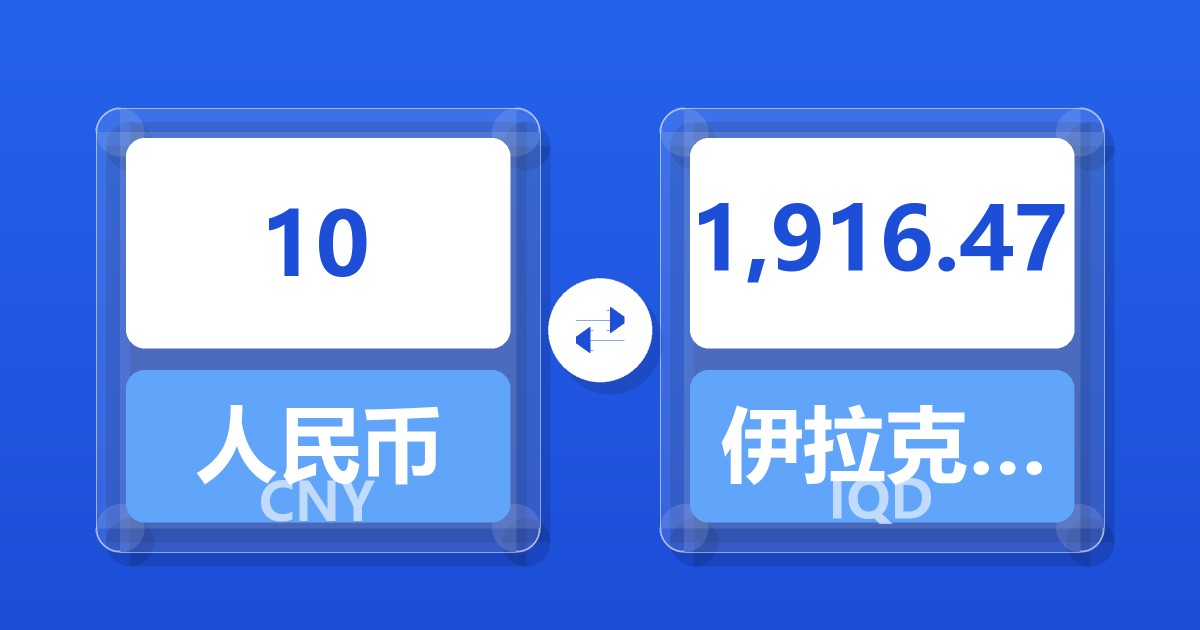 10人民币兑伊拉克第纳尔