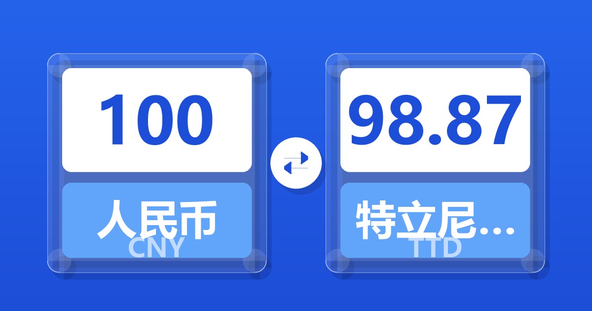 100人民币兑特立尼达和多巴哥元