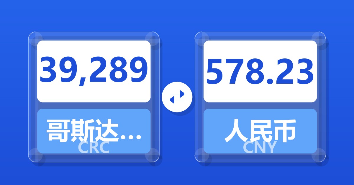 39,289哥斯达黎加科朗兑人民币