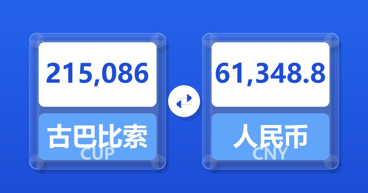 215,086古巴比索兑人民币