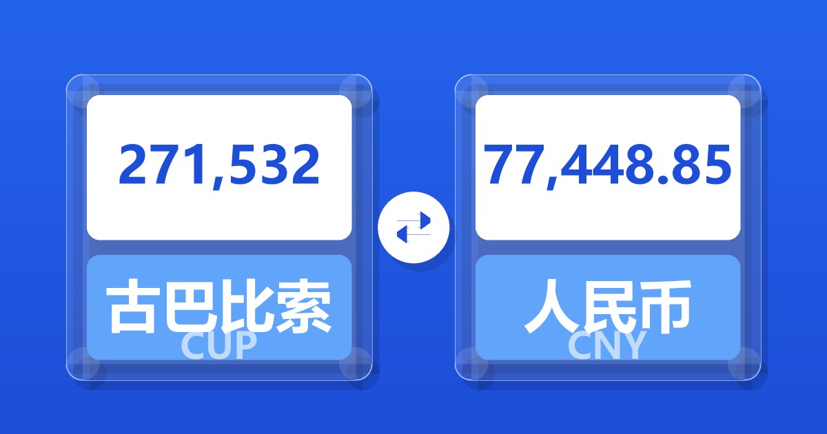 271,532古巴比索兑人民币