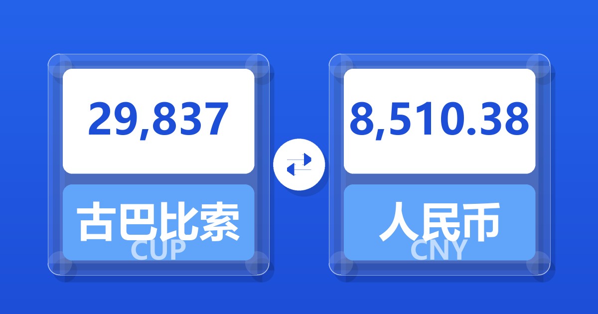 29,837古巴比索兑人民币
