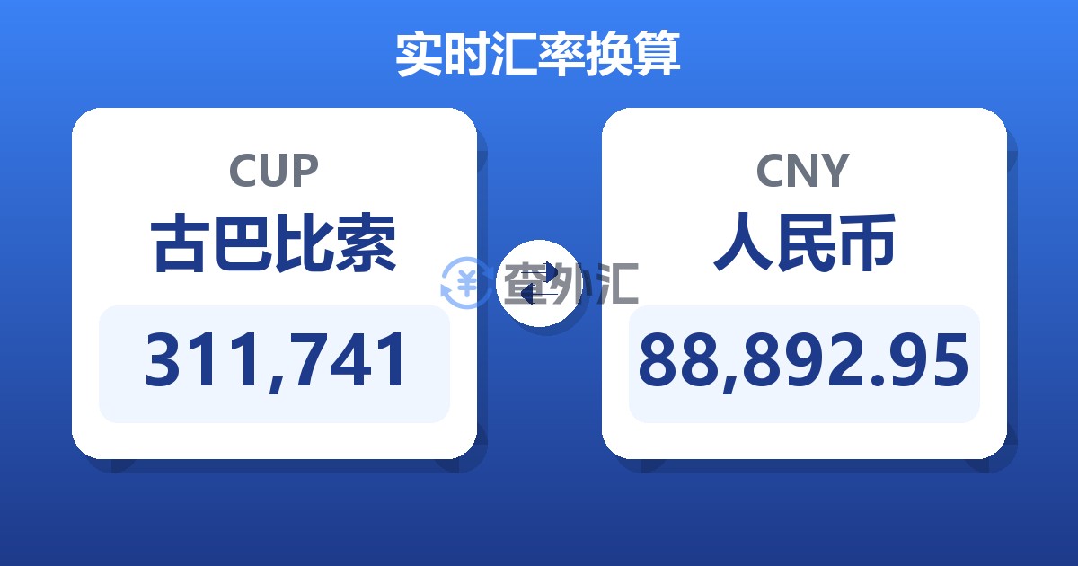 311,741古巴比索兑人民币