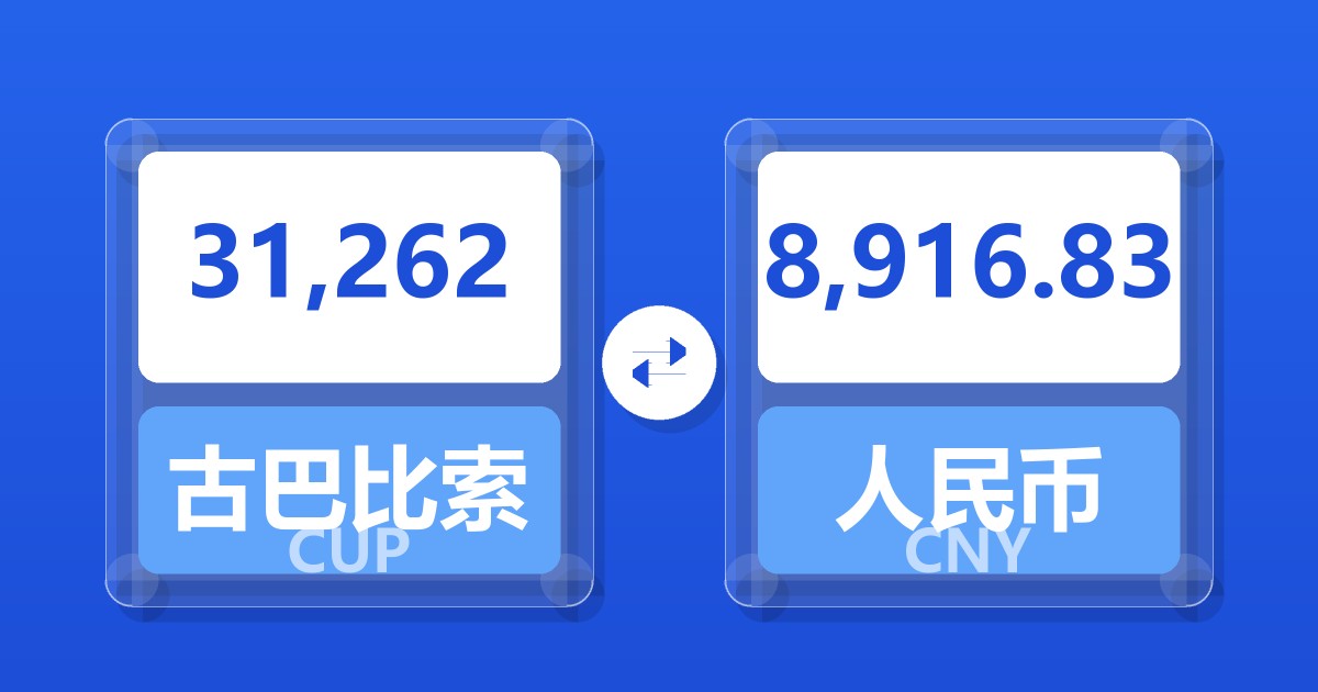 31,262古巴比索兑人民币