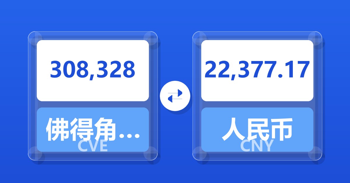 308,328佛得角埃斯库多兑人民币