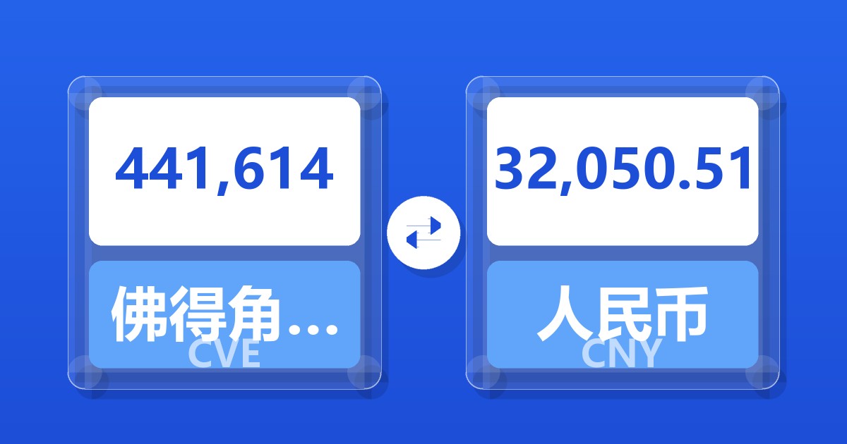 441,614佛得角埃斯库多兑人民币