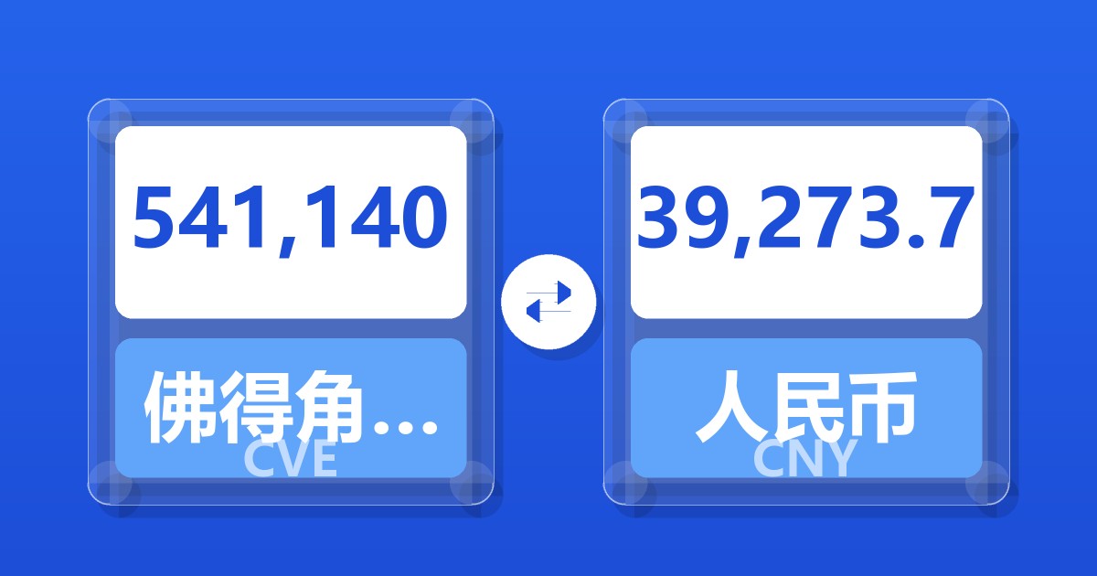 541,140佛得角埃斯库多兑人民币