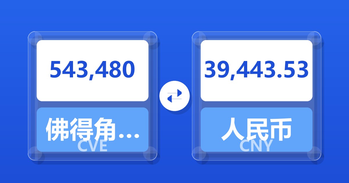 543,480佛得角埃斯库多兑人民币