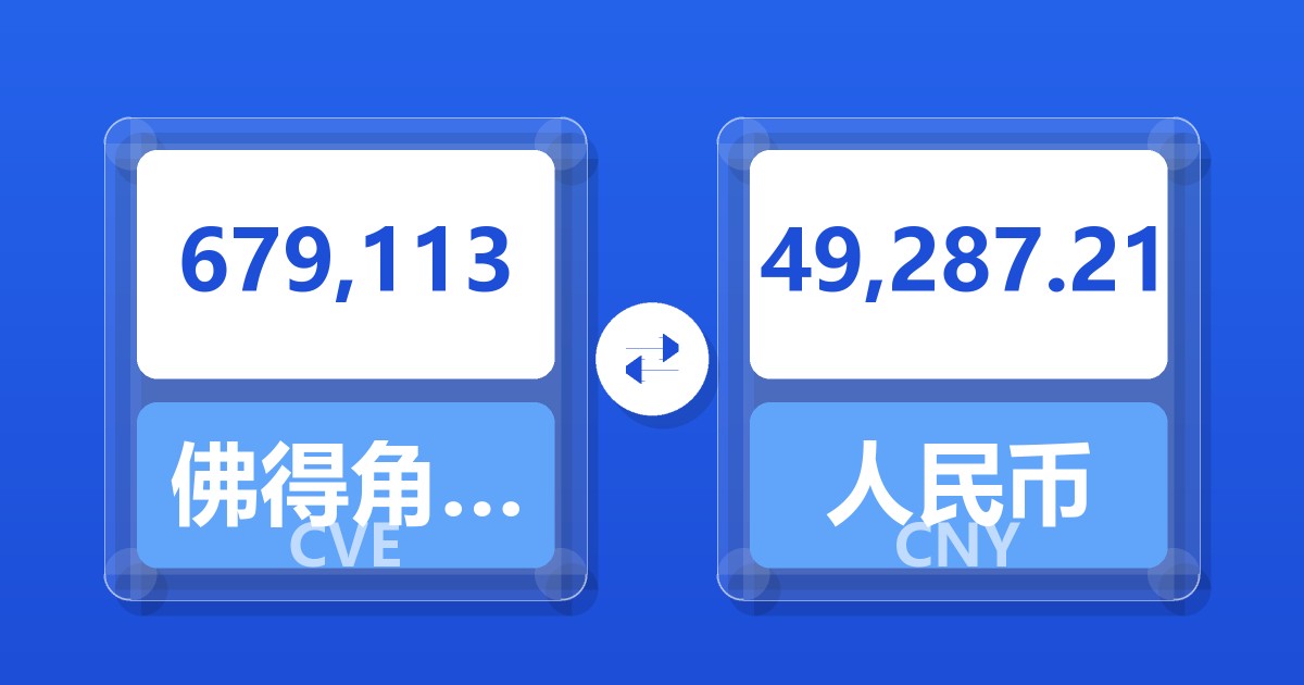 679,113佛得角埃斯库多兑人民币
