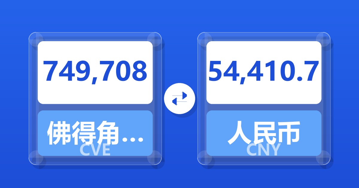 749,708佛得角埃斯库多兑人民币