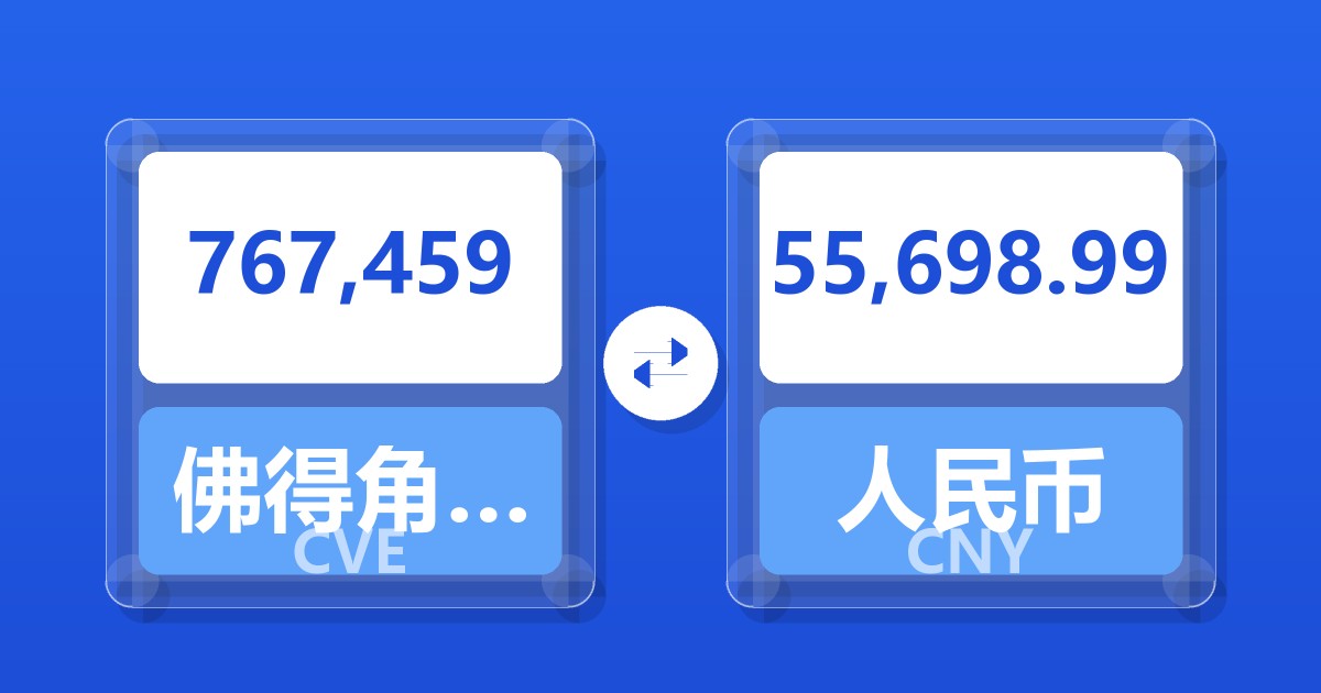 767,459佛得角埃斯库多兑人民币