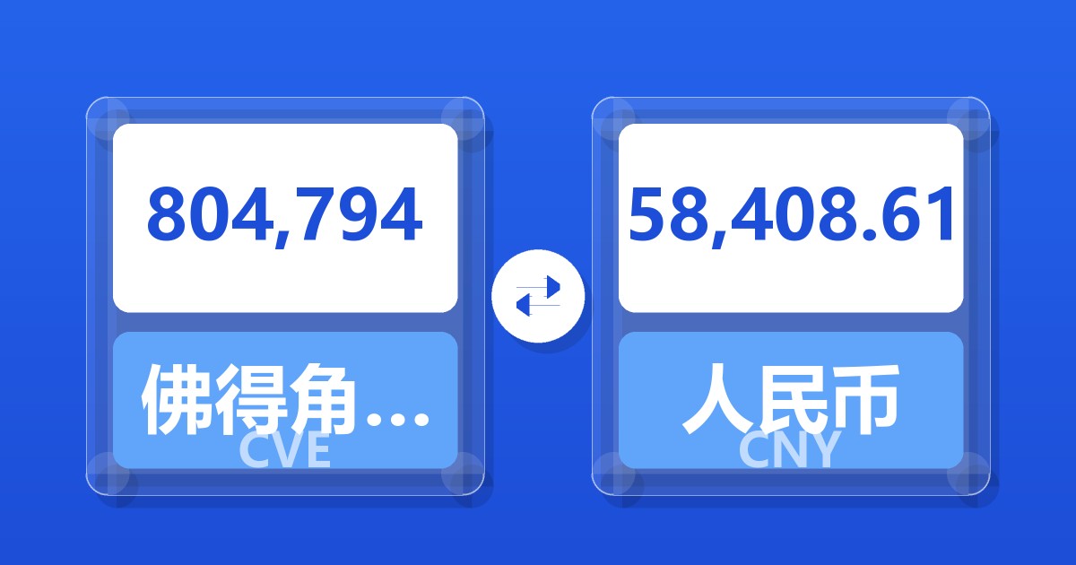 804,794佛得角埃斯库多兑人民币